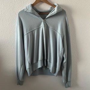 BABY BLUE BRANDY QUARTER-ZIP